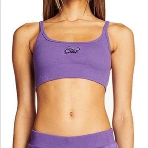 I AM GIA purple cropped mini tank top size XL